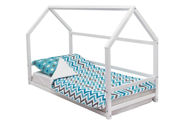 Детская кровать-домик Монтессори Svogen цвет белый (Бельмарко)