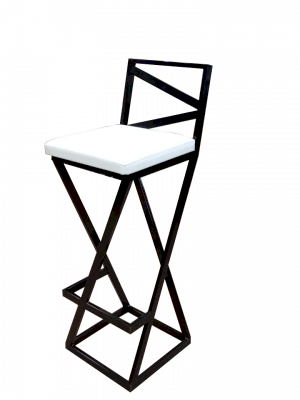 Барный стул Лофт с мягким сиденьем (Вятские сани)